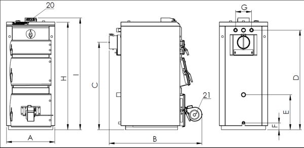 Котлы длительного горения Elektromet Eko-KWD